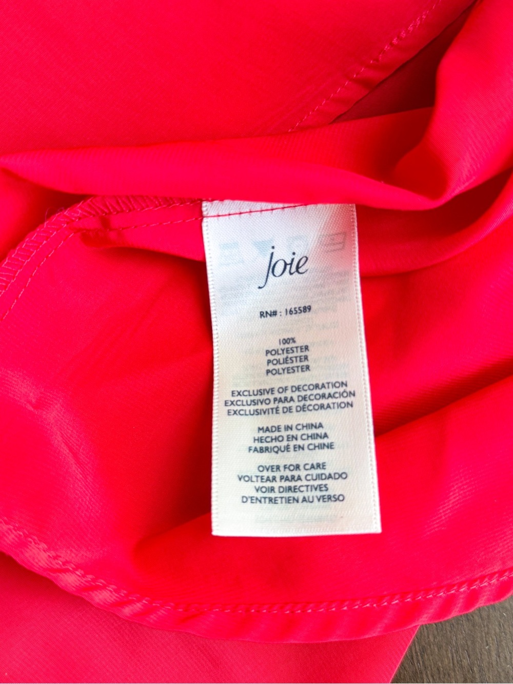 Joie Red Ruffle Neck Babydoll Blouse Top Sleeveless Boho Chic XL - Picture 8 of 8